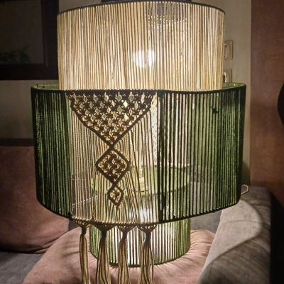  macram&eacute; chandelier