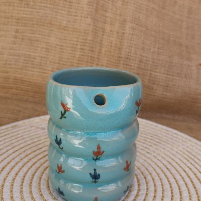 ceramic straw mug