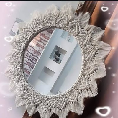 Macrame mirror 