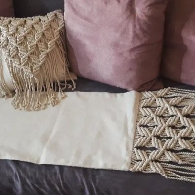 رنر مكرميه مع قماش الدك 