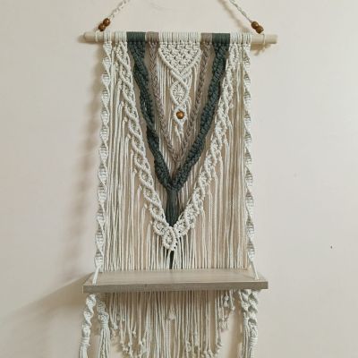 macrame shelf