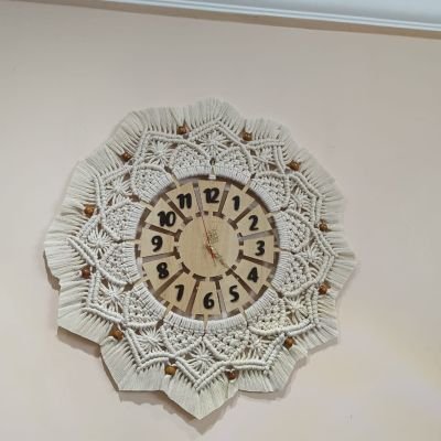 macrame clock