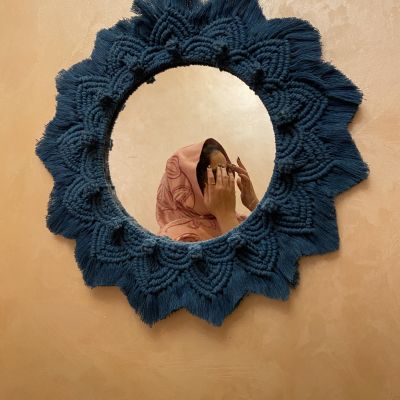 Macrame mirror
