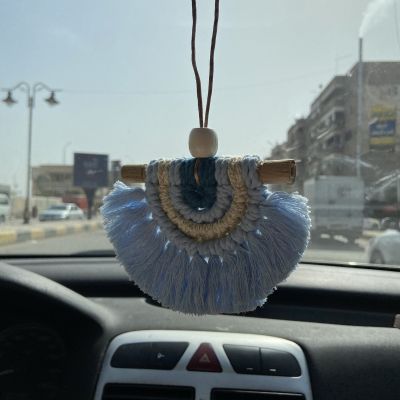 Macrame car charm