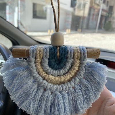 Macrame car charm