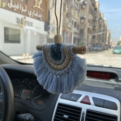 Macrame car charm