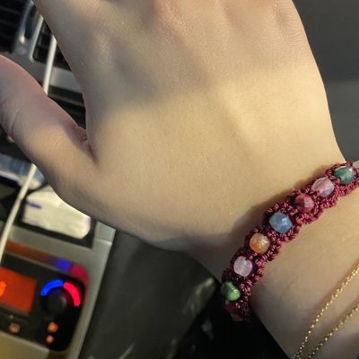 أسورة مكرميه مع أحجار