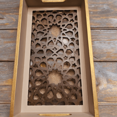 صينيه مستطيله ديكوباج