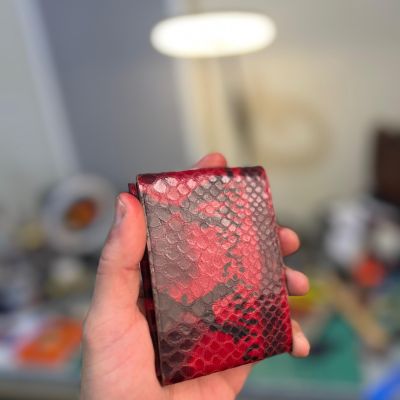 محفظة جلد طبيعي 