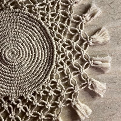 مفرش مكرميه للطاولة