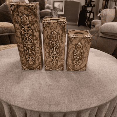 طقم شمعدنات هاندميد ديكوباج