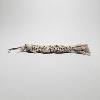 Macram&egrave; Keychain - Cream Cord