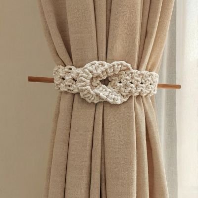 رباط ستارة مكرمية مكونة من 2 قطعة