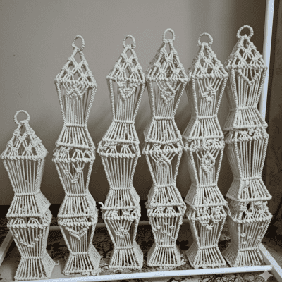 Ramadan lantern with macrame