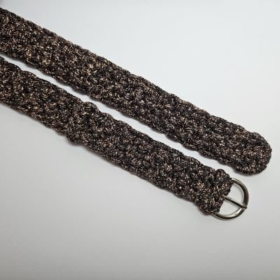 Brass Macrame cord belt 105 cm