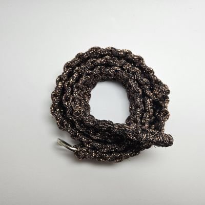 Brass Macrame cord belt 105 cm
