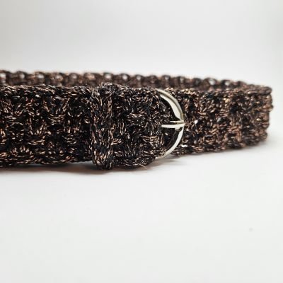 Brass Macrame cord belt 105 cm