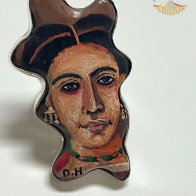 Silver rings - Fayoum faces 