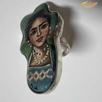 Silver rings - Fayoum faces 