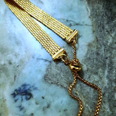 إسورة ذهبى من خرز الميوكى