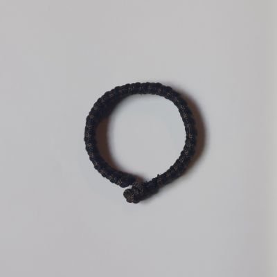 أسورة مكرمية  - لون أسود وبني