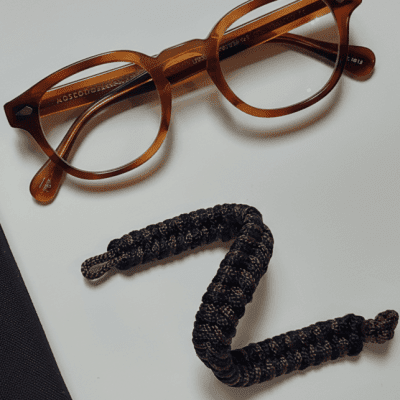 أسورة مكرمية  - لون أسود وبني