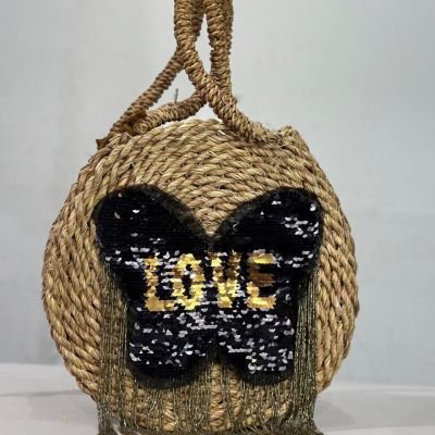 Khoos halfa round bag