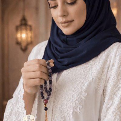  سبحة عقيق بتفاصيل نحاس هاندميد ٣٣ حبه 