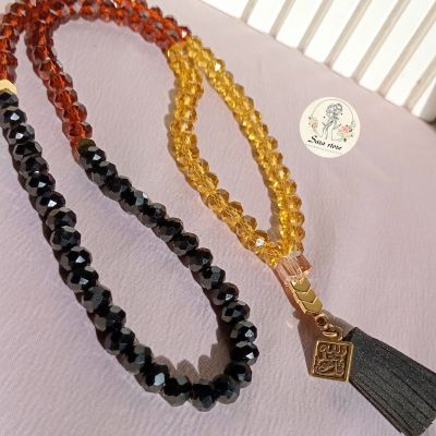 99-bead crystal prayer beads.