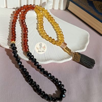 99-bead crystal prayer beads.