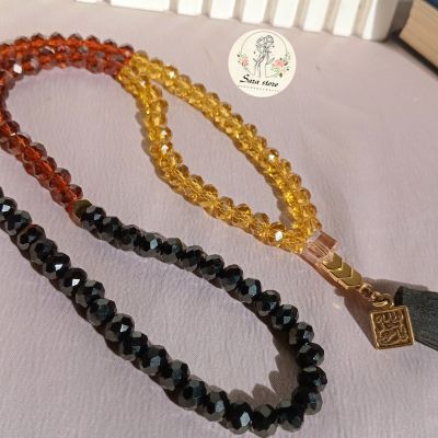 99-bead crystal prayer beads.