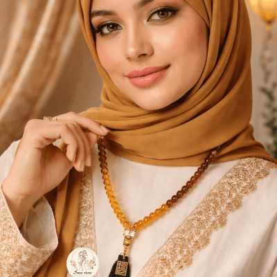 99-bead crystal prayer beads.