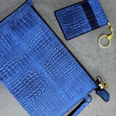 Genuine leather clutch 