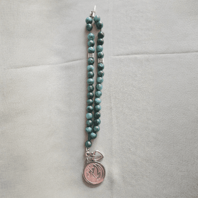 سبحة وأسورة عقيق موسى (٣٣ حبة)