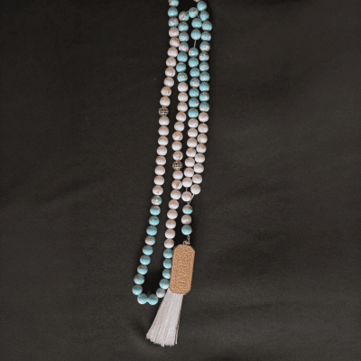 سبحة وعقد فيروز مصدف ٩٩ حبة