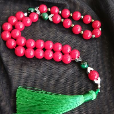 Crimson Serenity Rosary