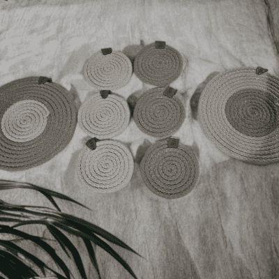 Set of table coasters