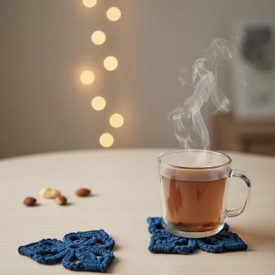 Macrame coaster 