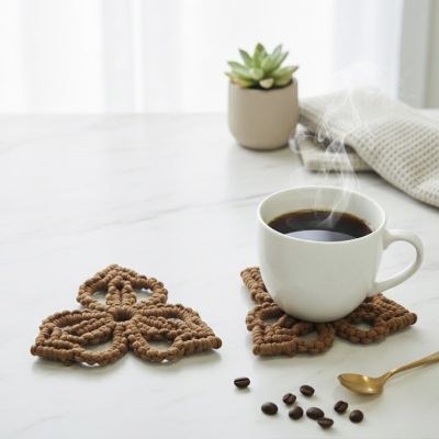 Macrame coaster 
