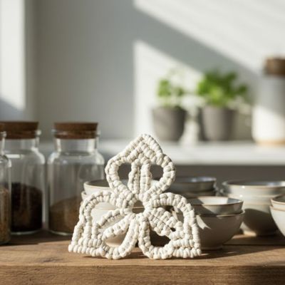 Macrame coaster 