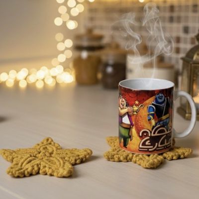 Star macrame coaster 