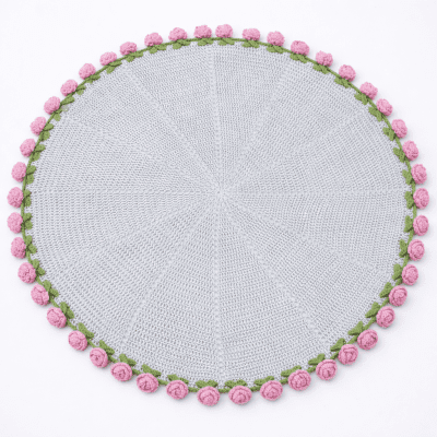 مفرش الورد الترندى بورد الجورى باللون البينك