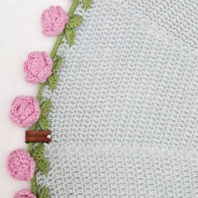 مفرش الورد الترندى بورد الجورى باللون البينك