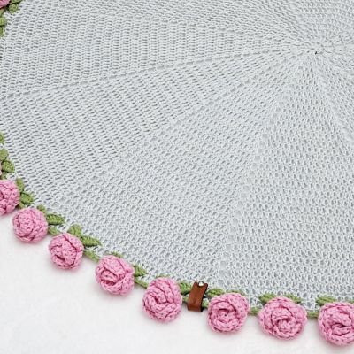 مفرش الورد الترندى بورد الجورى باللون البينك