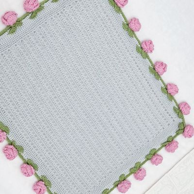 مفرش الورد الترندى بورد الجورى باللون البينك