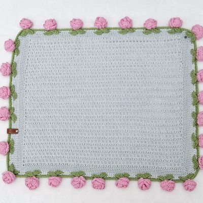 مفرش الورد الترندى بورد الجورى باللون البينك