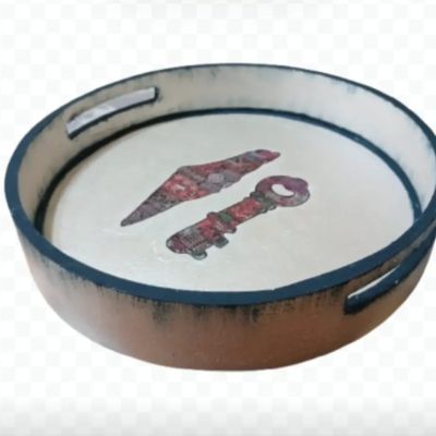 Handmade wooden tray