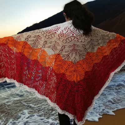 Spring colorful shawl