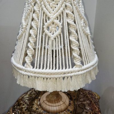 Macrame lamp