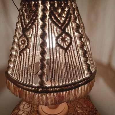 Macrame lamp